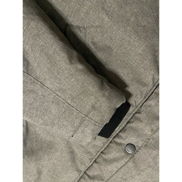 Winter Parka Puffer Coat Quilted Lined Pockets Divided H&M Hooded Fill Zip Long - Picture 14 of 16